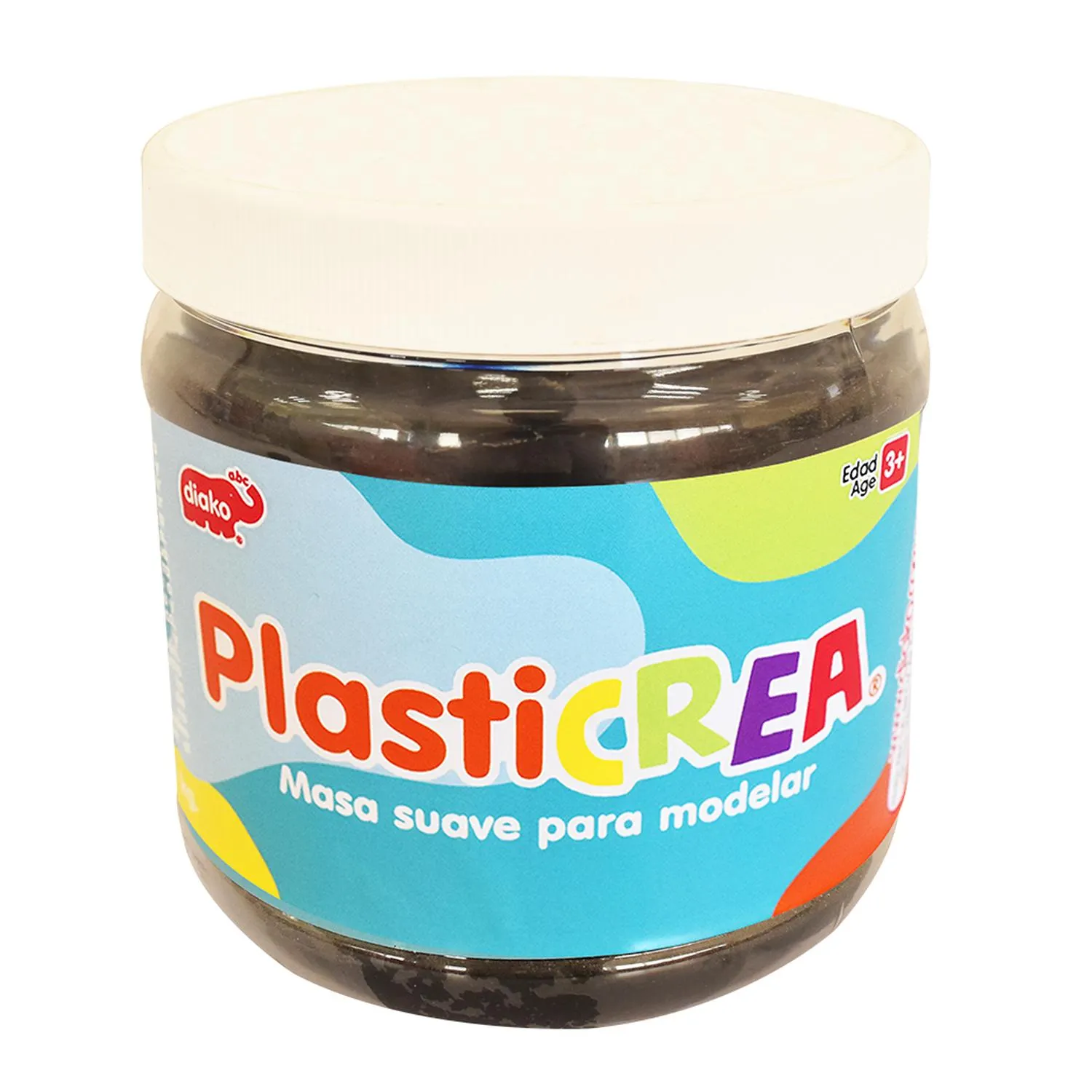 Plasticrea Negro Masa Suave Para Modelar 1 Kg
