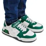 Minecraft, Tenis Color Verde/Blanco con Broche de Velcro para Niño, Varias Tallas