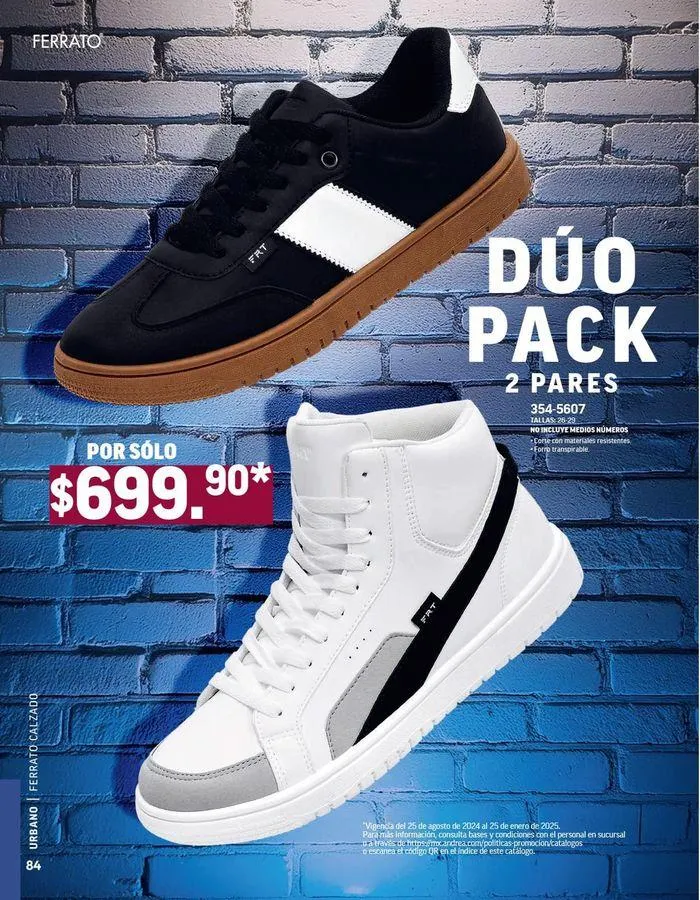 Catálogo de ANDREA - CALZADO CABALLERO 26 de agosto al 25 de enero 2025 - Pagina 166