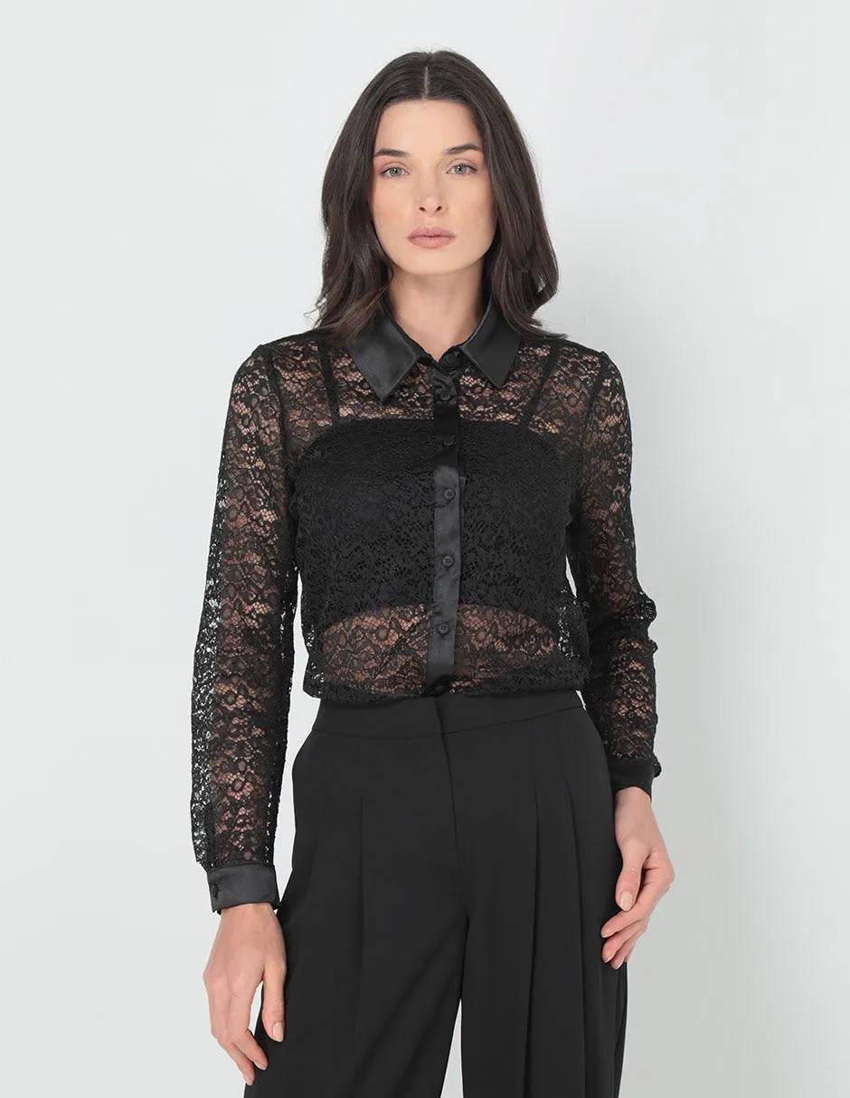 Blusa Contempo manga larga para mujer