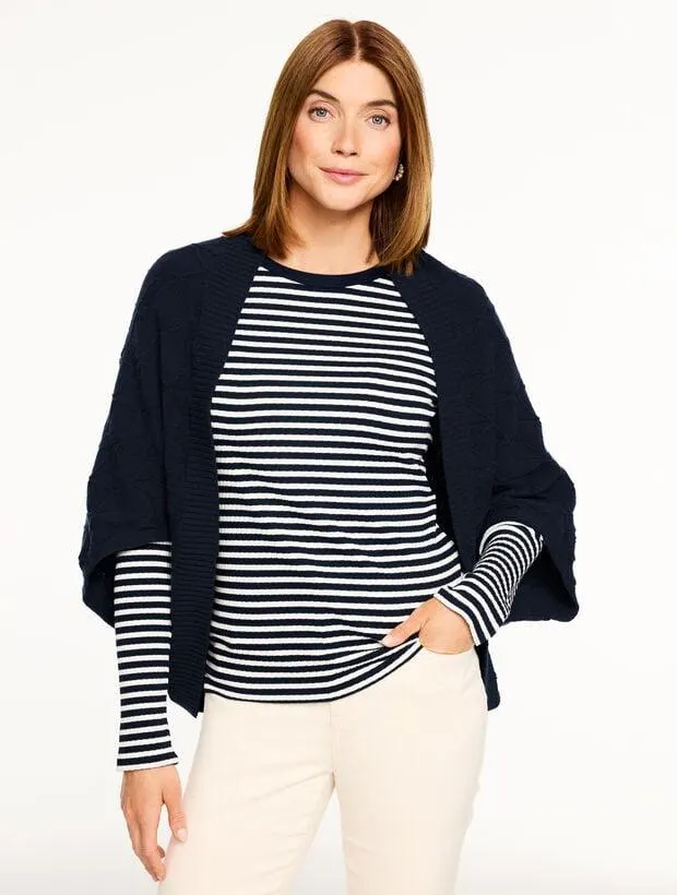 Echo Mixed Stitch Shrug