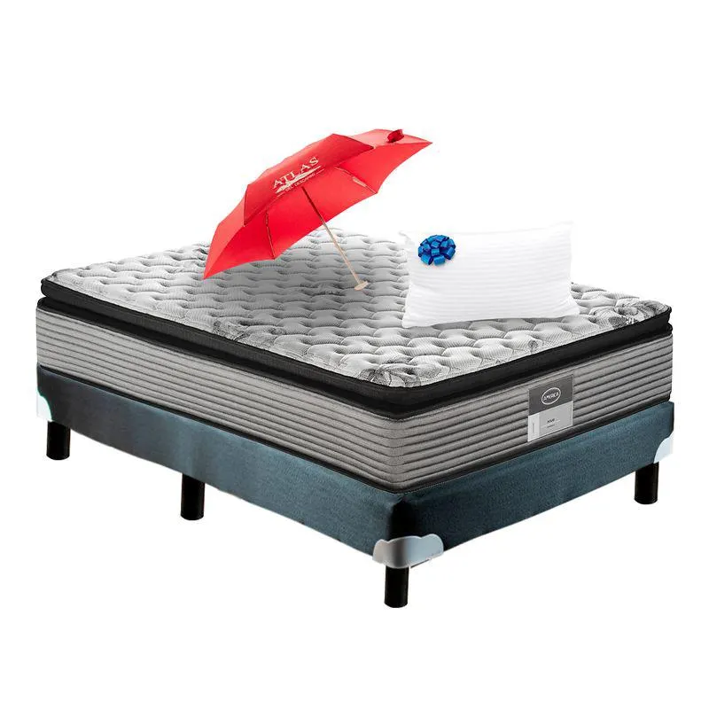 Colchón América Misuri QS+Box+Sombrilla de Regalo+Almohada