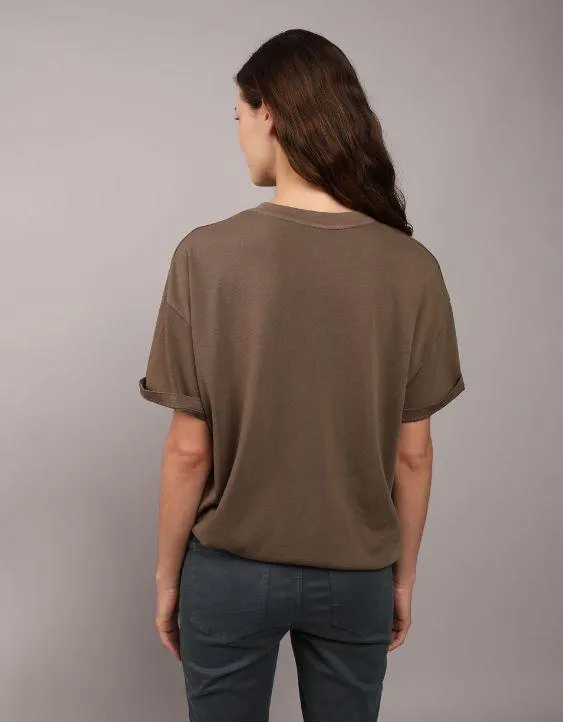 AE T-shirt Extragrande con Gráfico de Rolling Stones