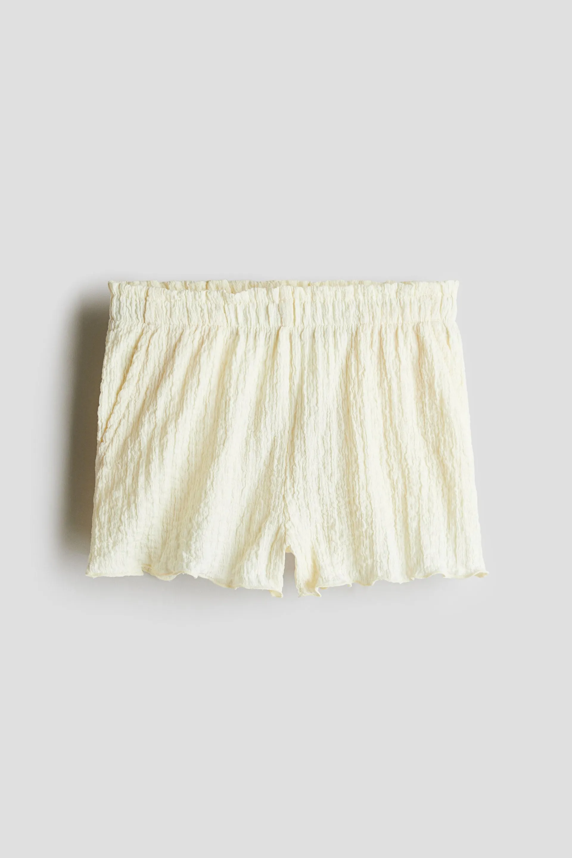 Shorts en punto corrugado