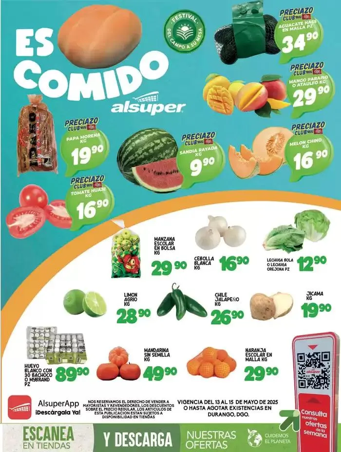 Catálogo de Alsuper DURANGO 13 de mayo al 15 de mayo 2025 - Pagina 1