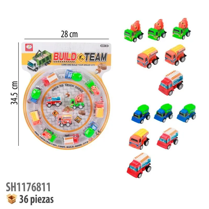 CARROS 12 PIEZAS FRICCION