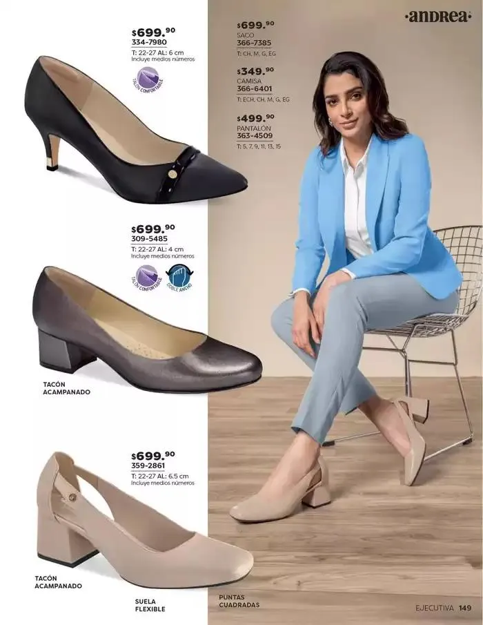 Catálogo de ANDREA | CALZADO DAMA 26 de enero al 24 de mayo 2025 - Pagina 149