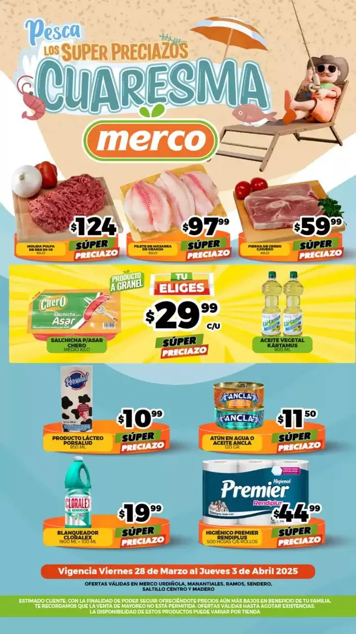 Catálogo de Pesca los Super Preciazos Cuaresma 28 de marzo al 3 de abril 2025 - Pagina 1
