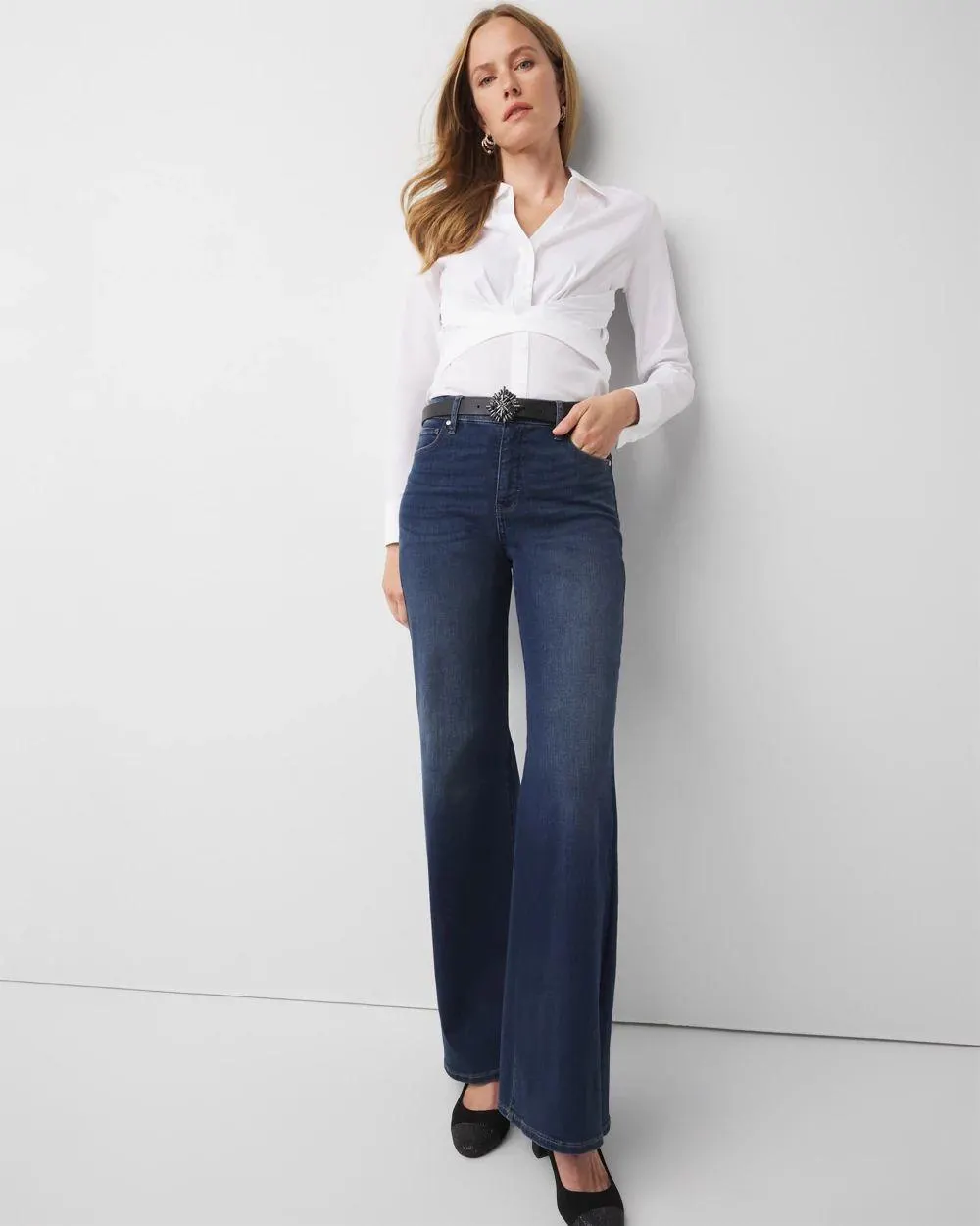 Long Sleeve Cross Front Shirt