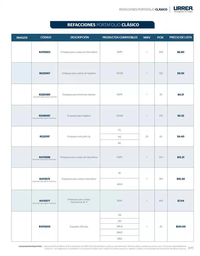 Catálogo de Catálogo Residencial 2025 28 de febrero al 28 de febrero 2026 - Pagina 313