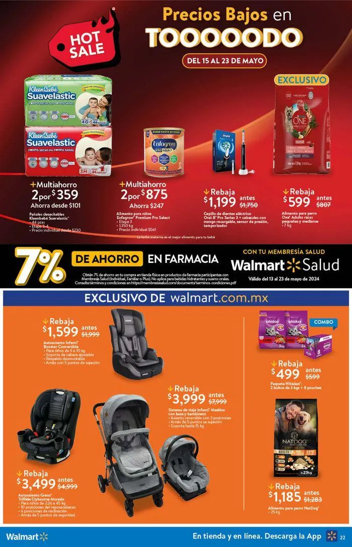 Catálogo de Walmart - Hot Sale 20 de mayo al 23 de mayo 2024 - Pagina 22