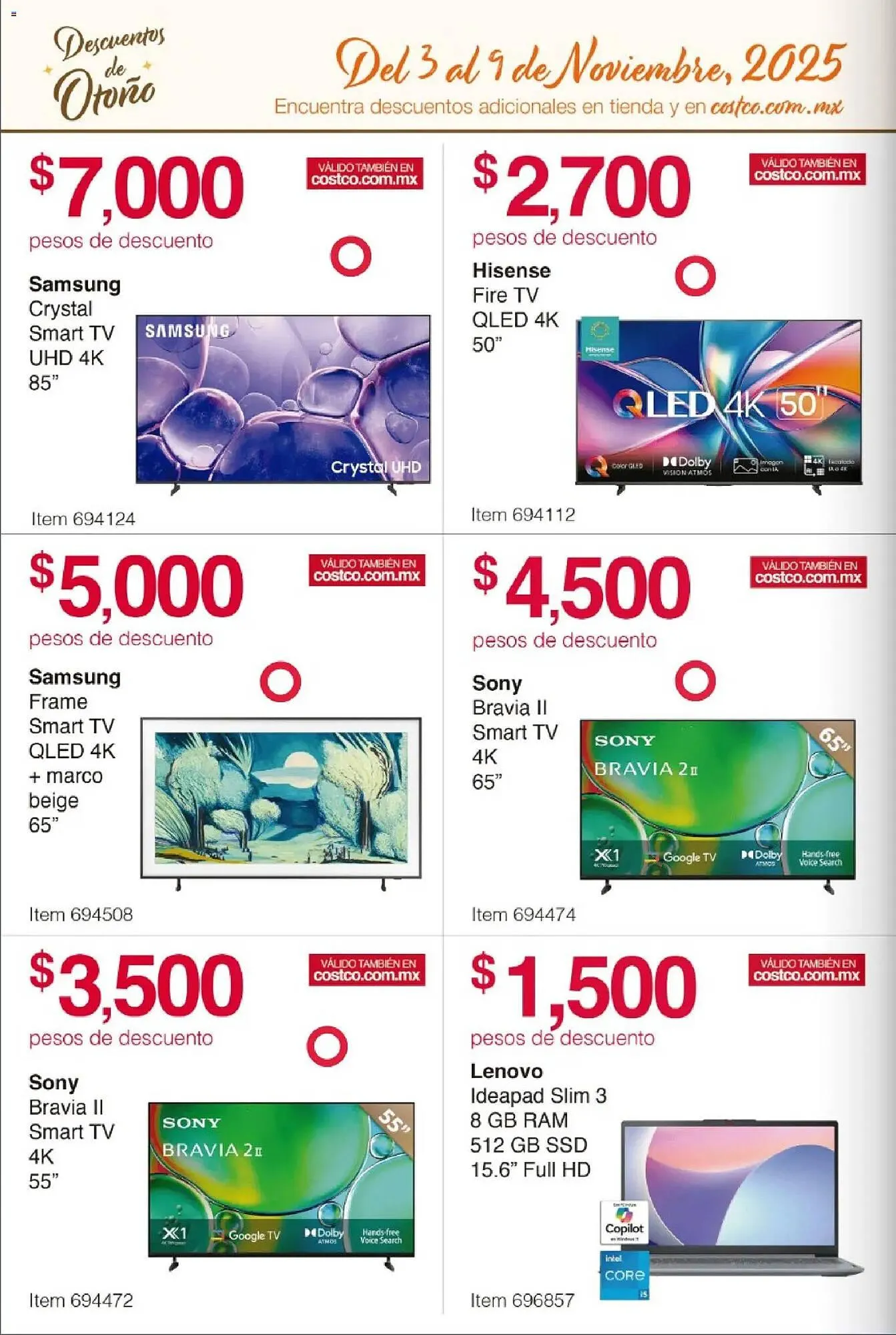 Catálogo de Catálogo Costco 3 de noviembre al 9 de noviembre 2025 - Pagina 2