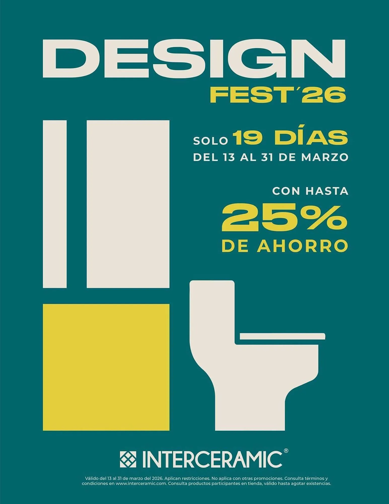 Catálogo de Catálogo Interceramic 13 de marzo al 31 de marzo 2026 - Pagina 1