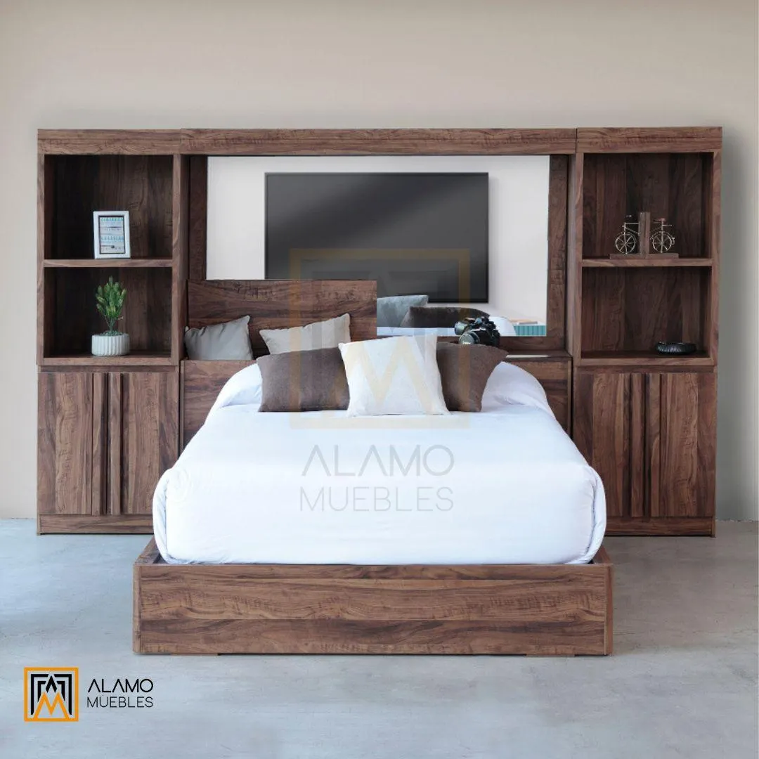 Set Indiana Roble Mat/Qs