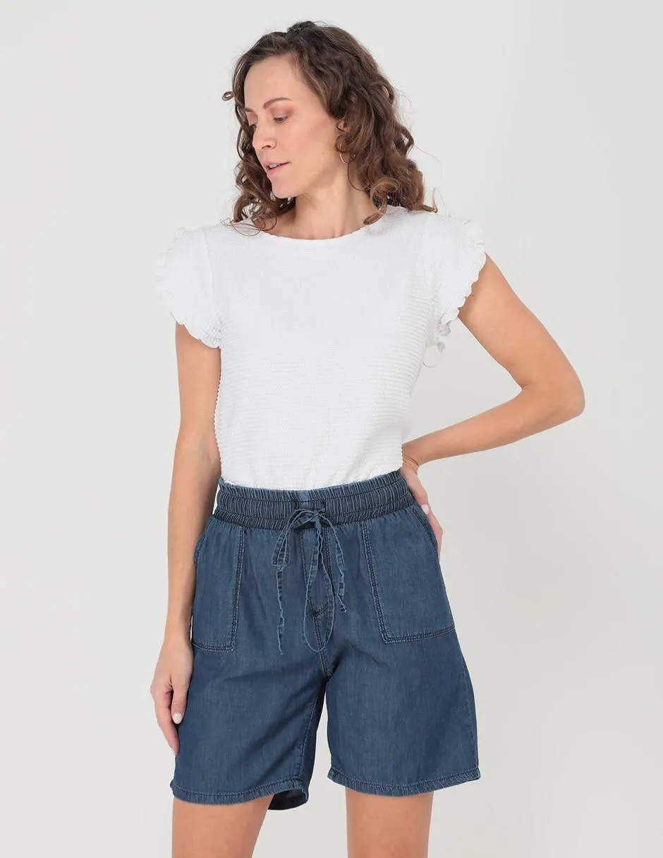 Bermuda LIEB de mezclilla para mujer