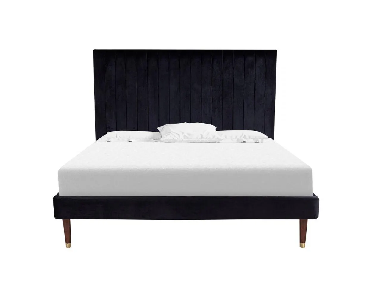 Cama King Size Witt Terciopelo Negro