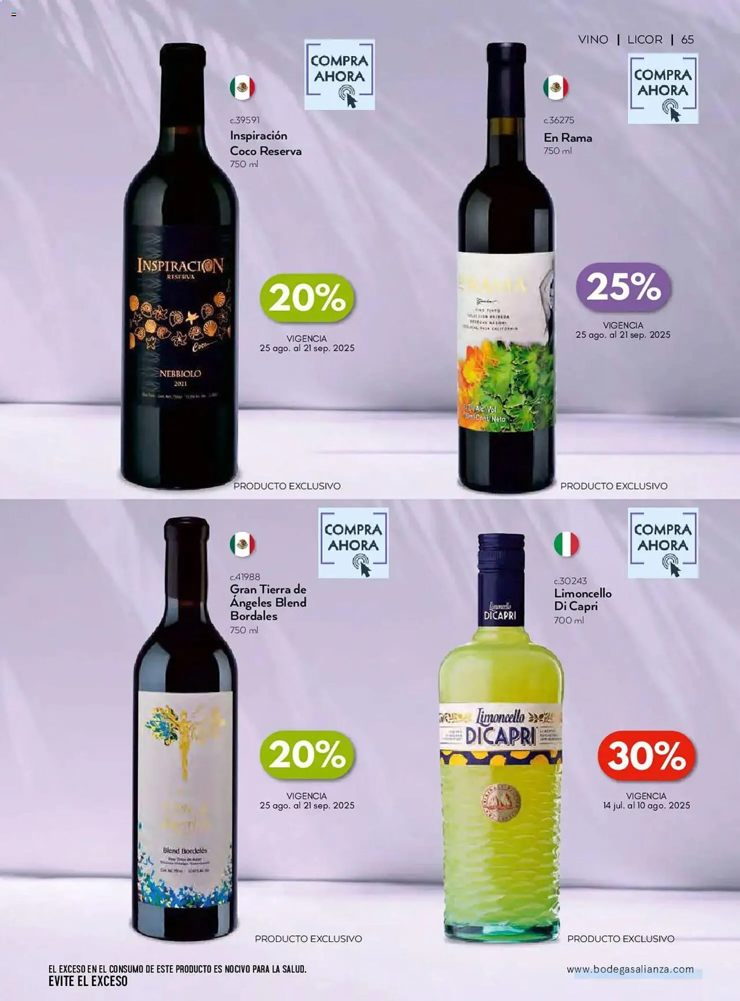Catálogo de Catálogo Bodegas Alianza 1 de julio al 1 de octubre 2025 - Pagina 67