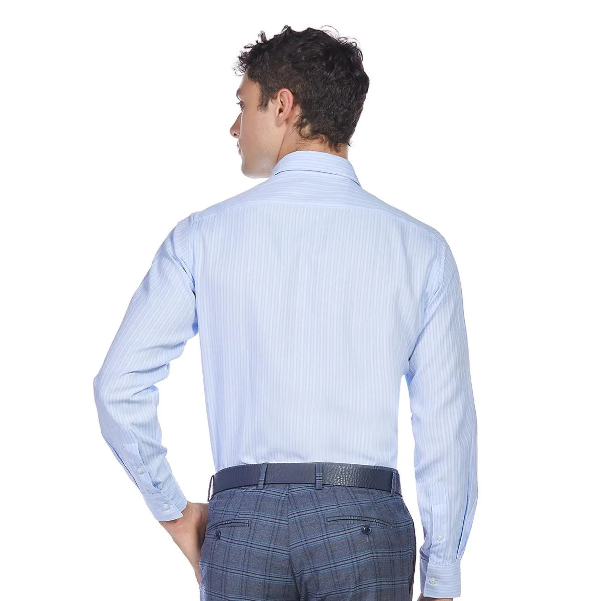 Camisa Manga Larga | Azul | Tallas extras