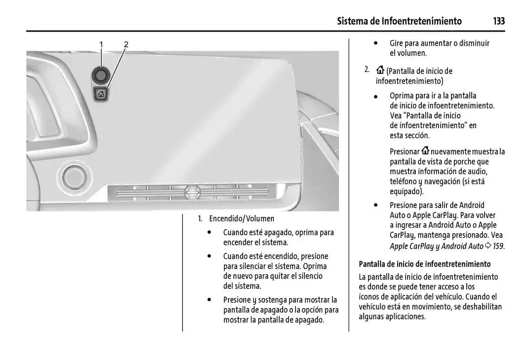 Catálogo de Chevrolet Corvette Stingray Manual del propietario 22 de enero al 31 de diciembre 2025 - Pagina 134