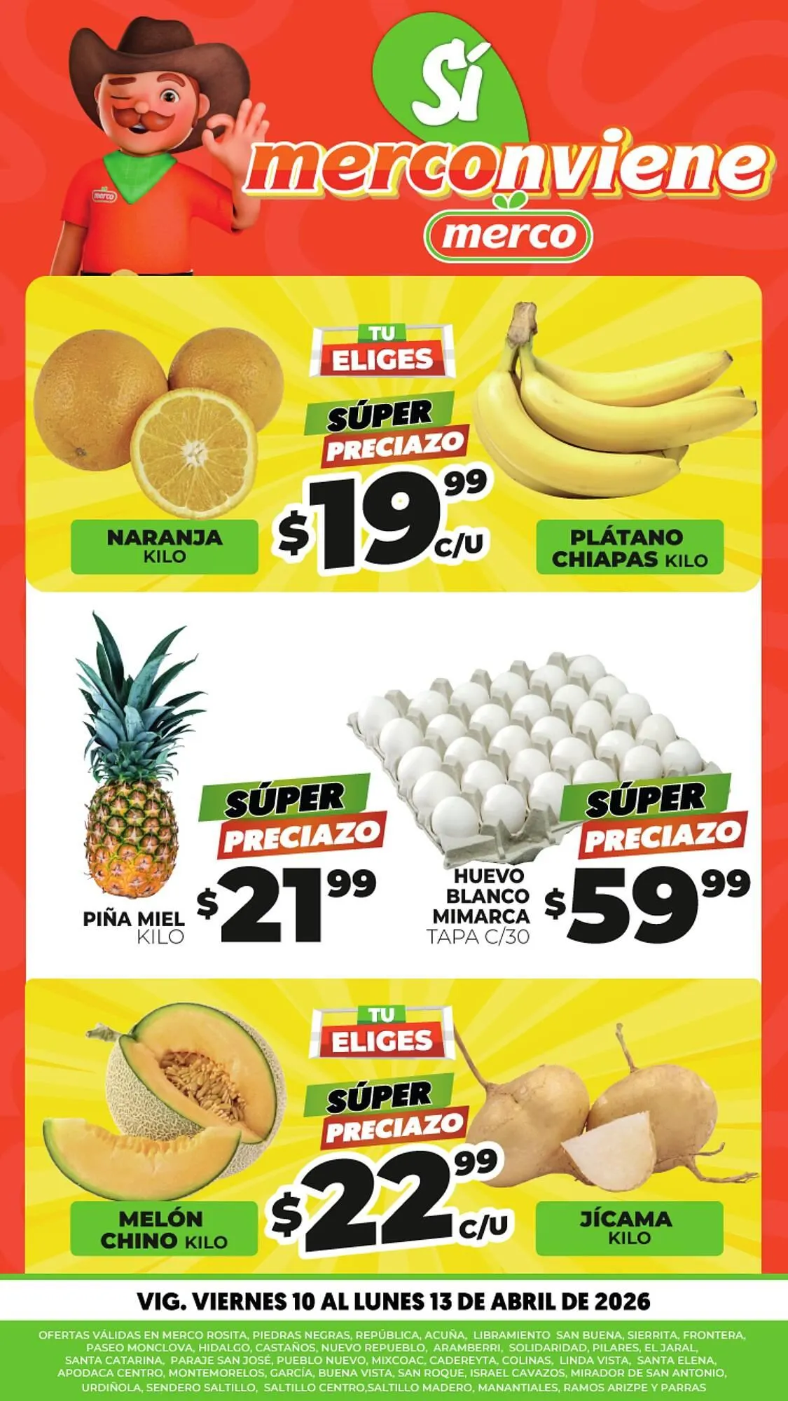 Catálogo de Folleto Merco 10 de abril al 13 de abril 2026 - Pagina 1