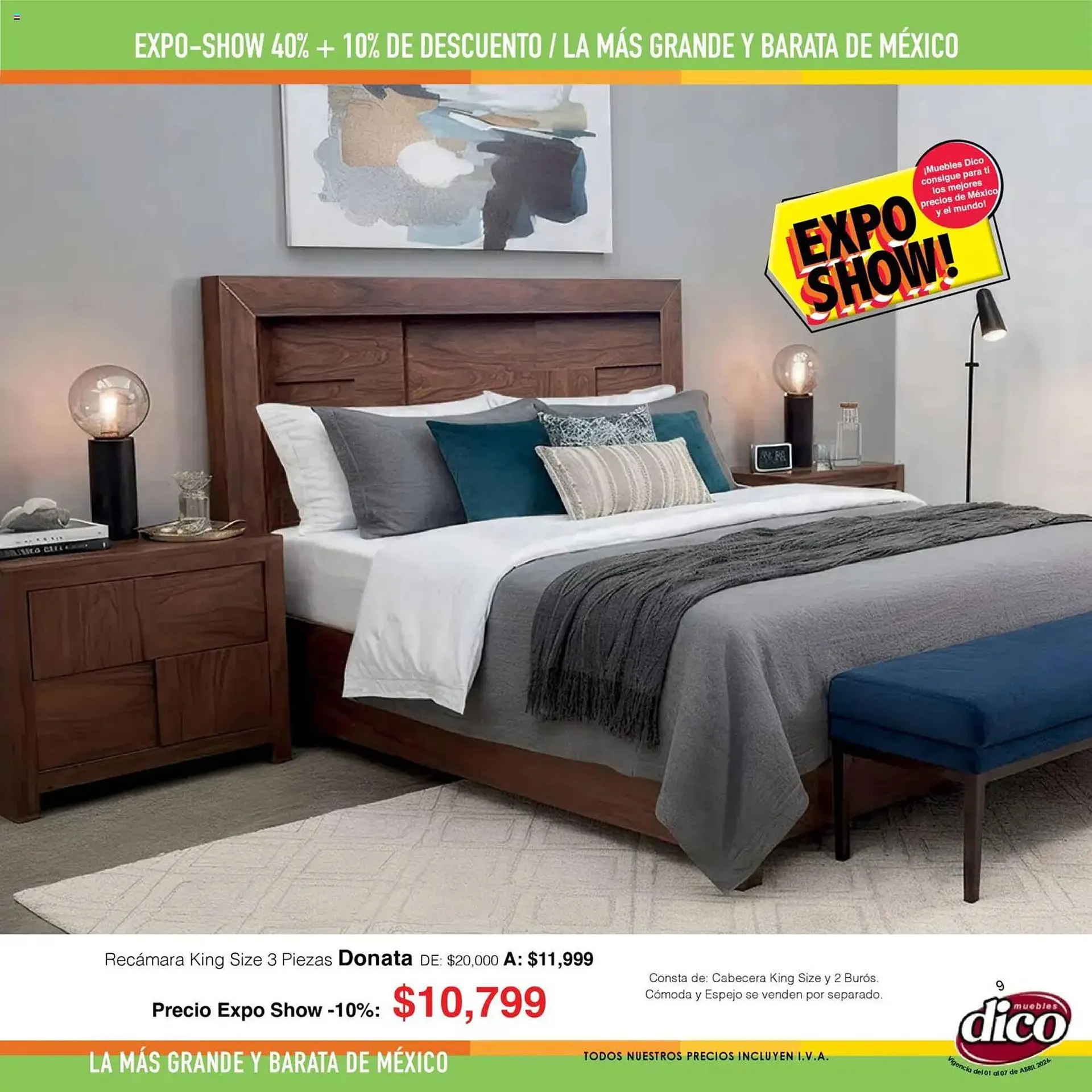Catálogo de Catálogo Muebles Dico 1 de abril al 7 de abril 2026 - Pagina 9