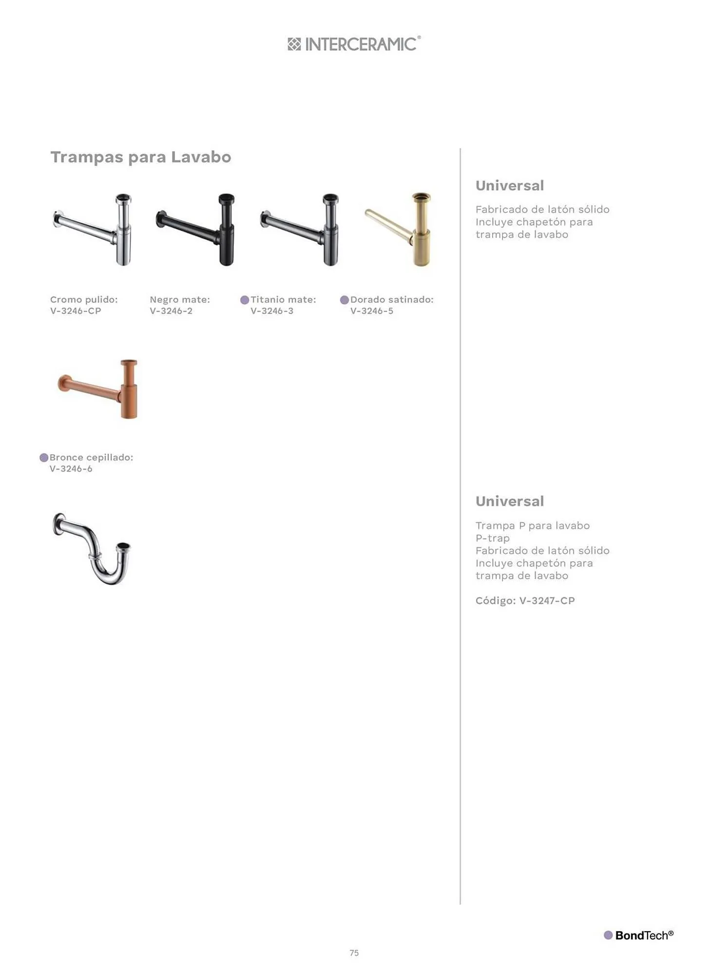 Catálogo de Catálogo Interceramic 3 de octubre al 3 de octubre 2026 - Pagina 75