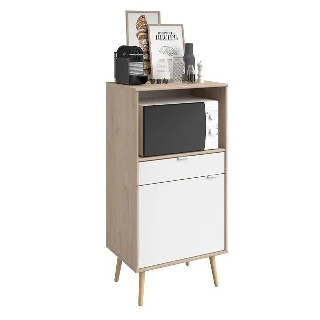 Alacena Sofort 1 puerta blanco y roble