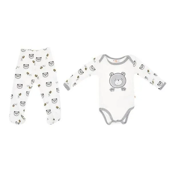 Conjunto Baby Circus Talla 6 Meses Oso Beige para Bebé 2 Piezas