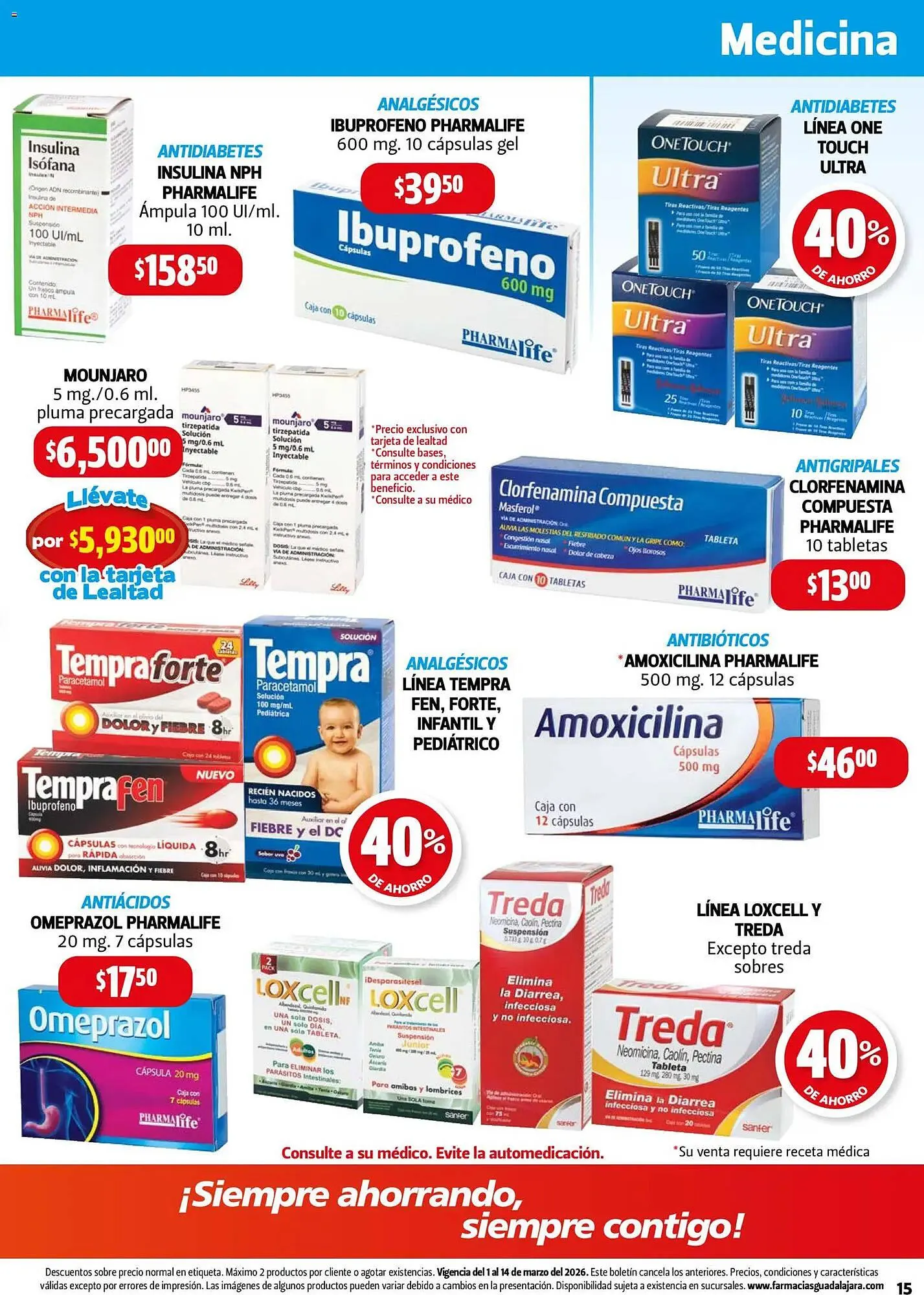 Catálogo de Folleto Farmacias Guadalajara 1 de marzo al 14 de marzo 2026 - Pagina 15