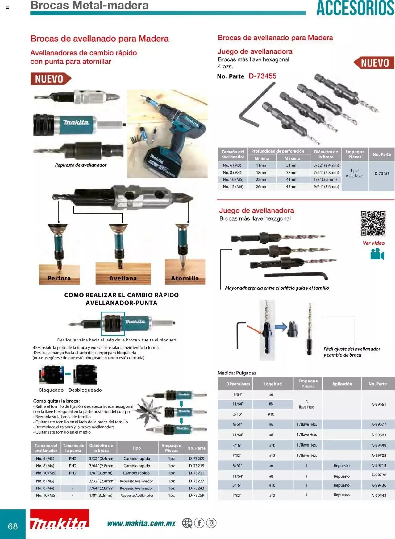 Catálogo de Makita Ofertas Accesorios 5 de septiembre al 31 de diciembre 2023 - Pagina 68