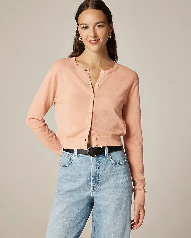 Featherweight cashmere cardigan