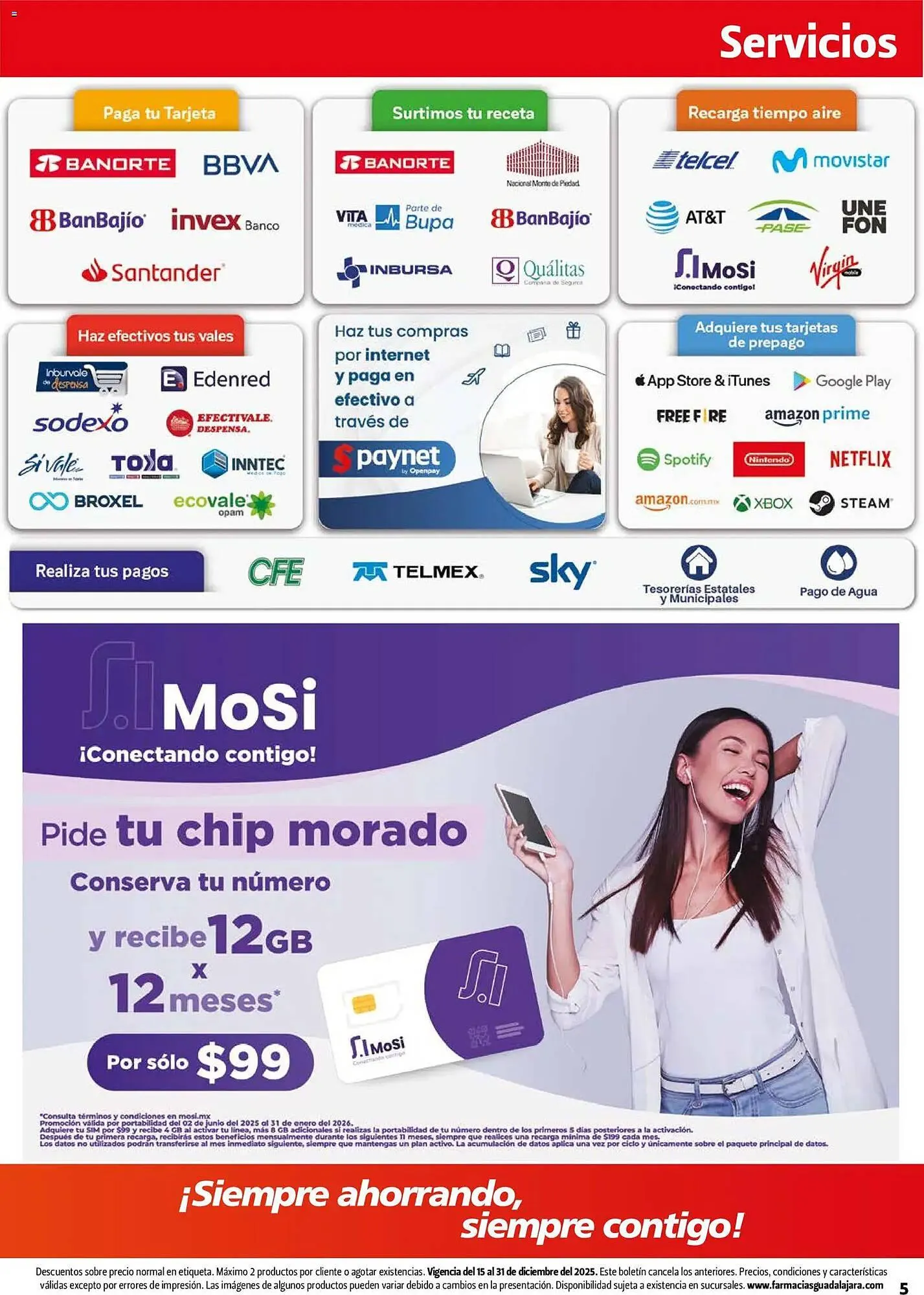 Catálogo de Folleto Farmacias Guadalajara 15 de diciembre al 31 de diciembre 2025 - Pagina 5