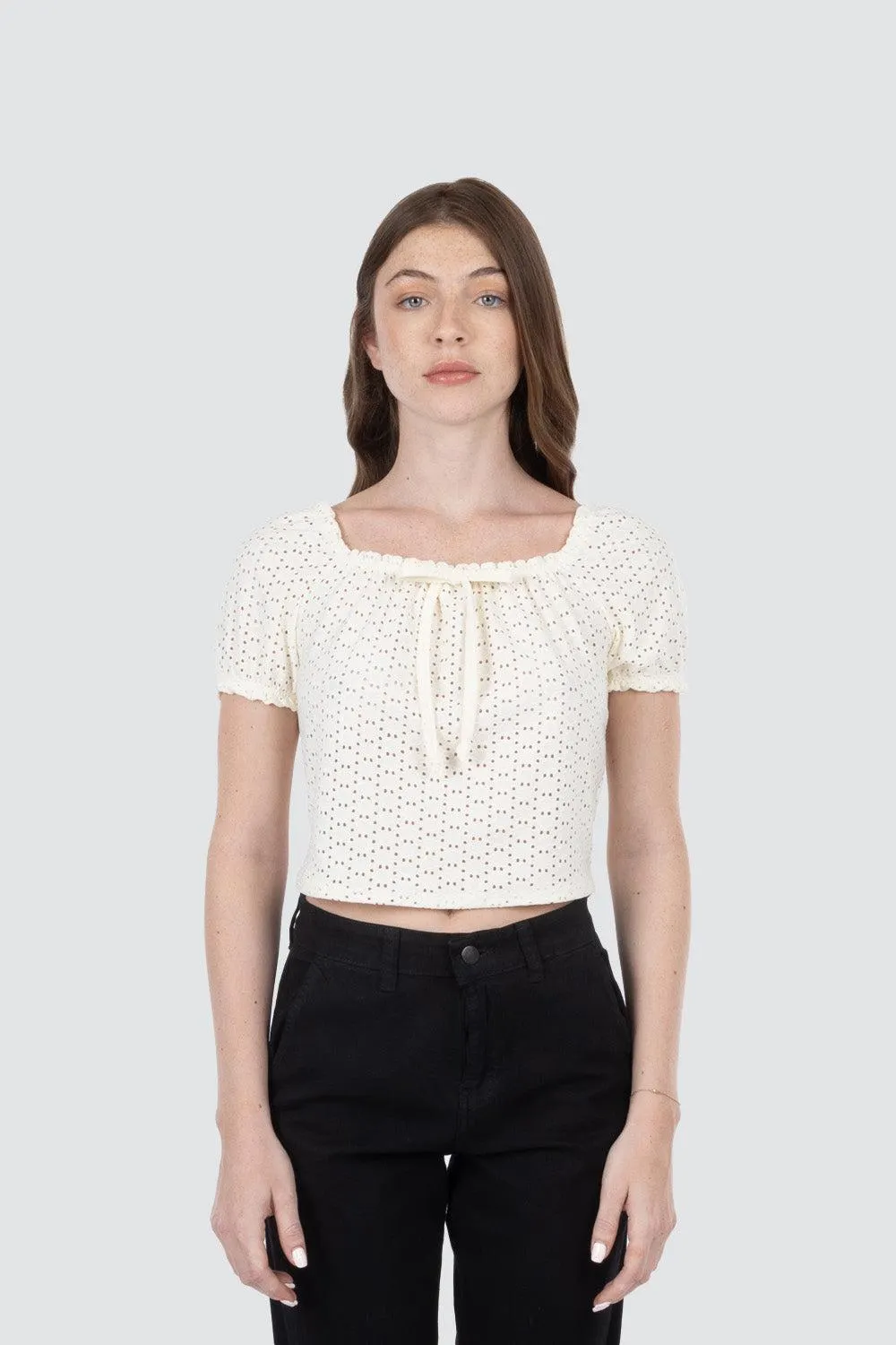 Blusa calada manga corta