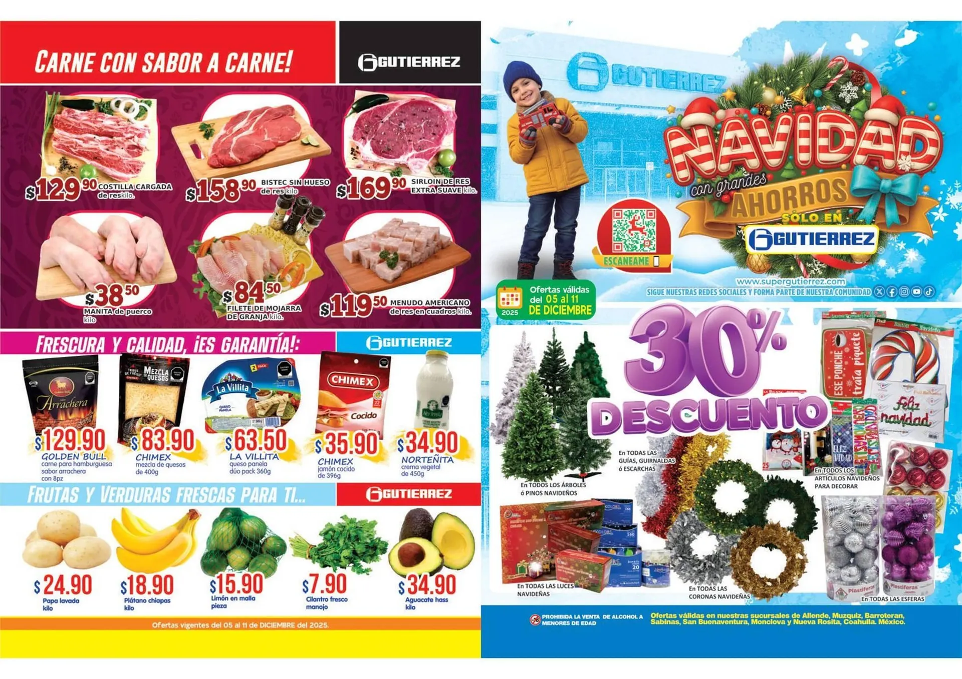 Catálogo de Folleto Super Gutiérrez 5 de diciembre al 11 de diciembre 2025 - Pagina 1