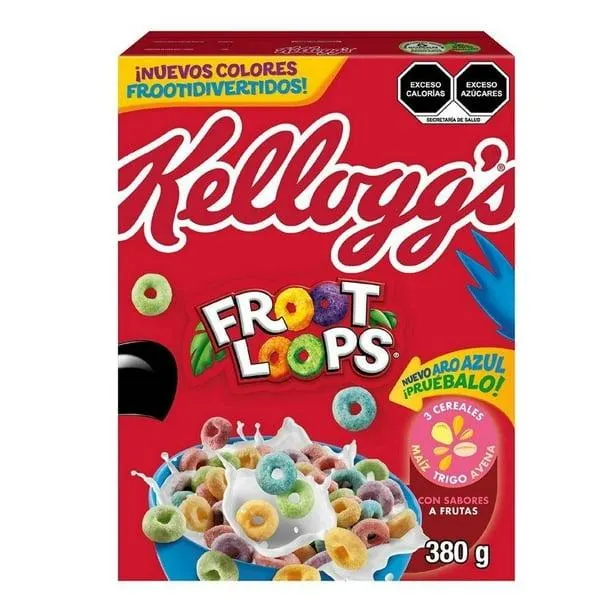 Cereal Kellogg's Froot Loops aros con sabores a frutas 380 g