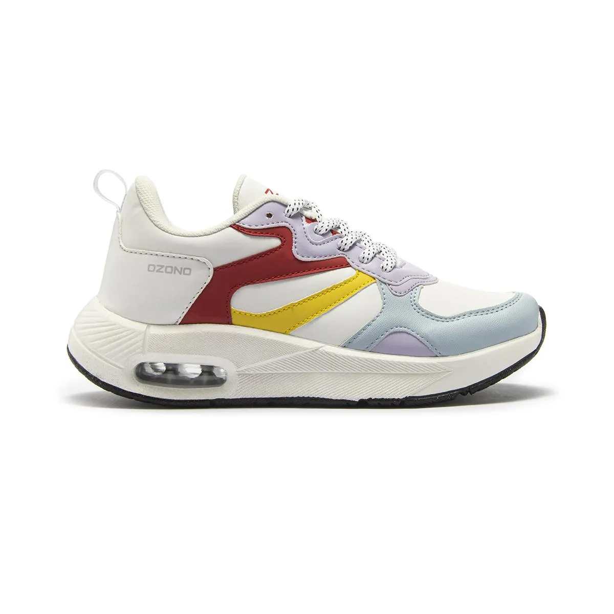 SNEAKER URBANO SPORT CAPA DE OZONO PARA MUJER ESTILO 622701 BLANCO-MULTICOLOR