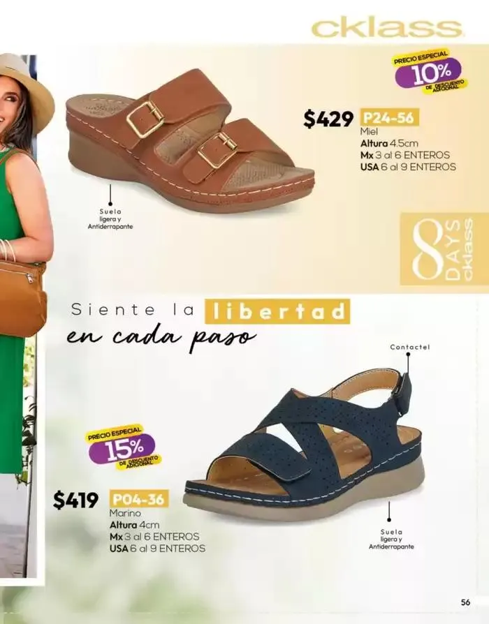 Catálogo de Catálogo Cklass Calzado Novedades de Verano 2025 México 28 de marzo al 27 de abril 2025 - Pagina 57