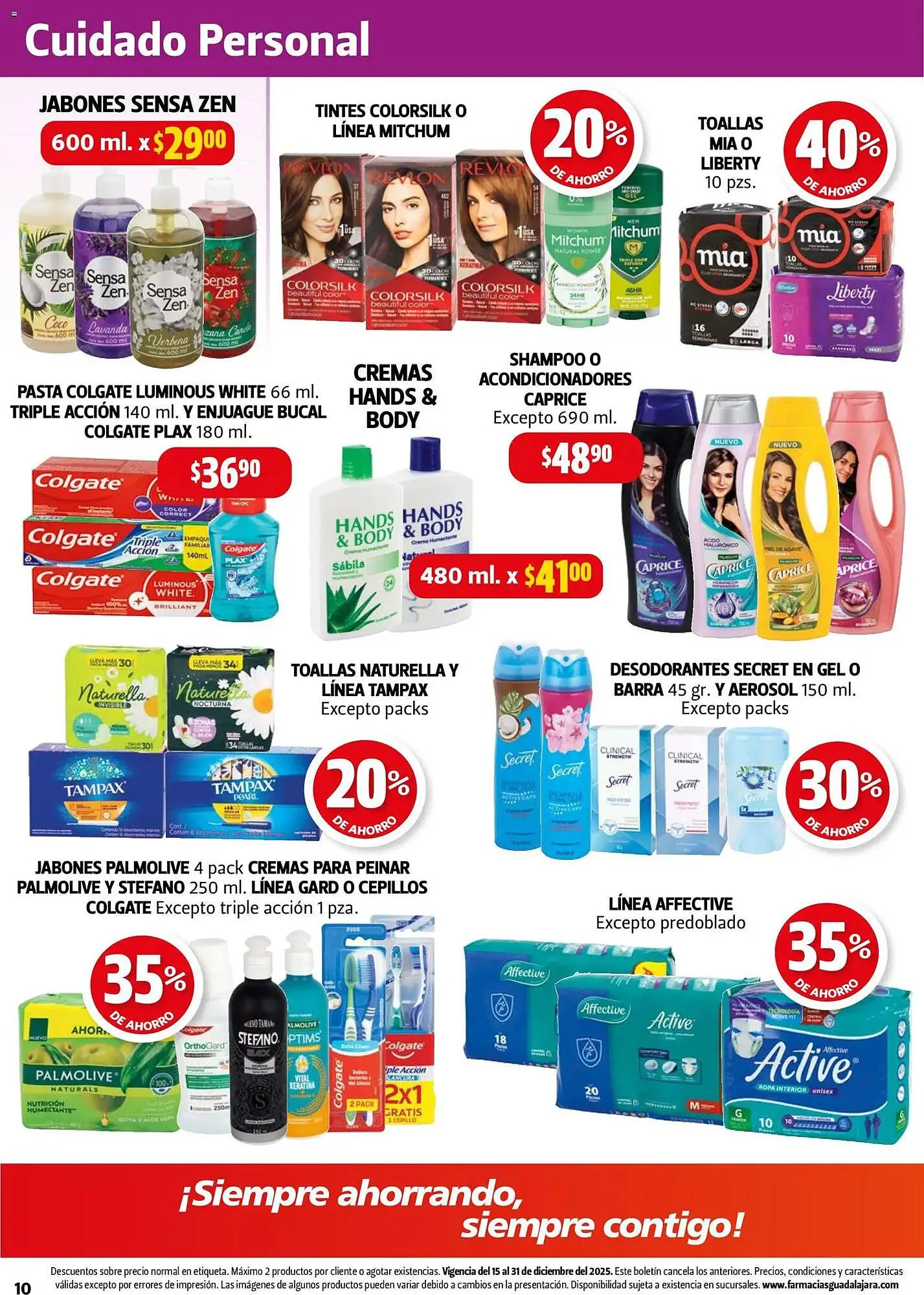 Catálogo de Folleto Farmacias Guadalajara 15 de diciembre al 31 de diciembre 2025 - Pagina 10