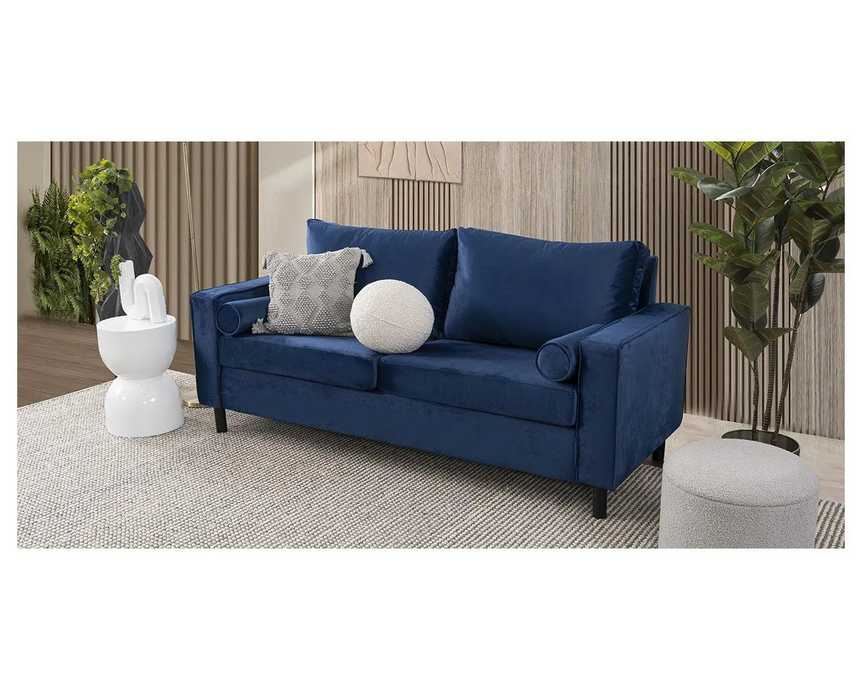 Sofá 3 Plazas Landmark Azul