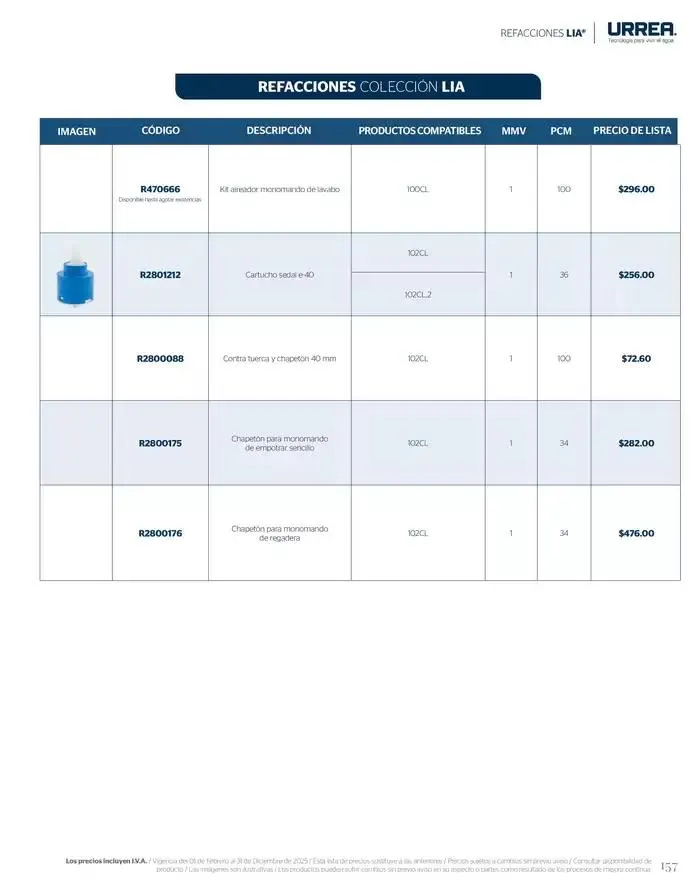 Catálogo de Catálogo Residencial 2025 28 de febrero al 28 de febrero 2026 - Pagina 163