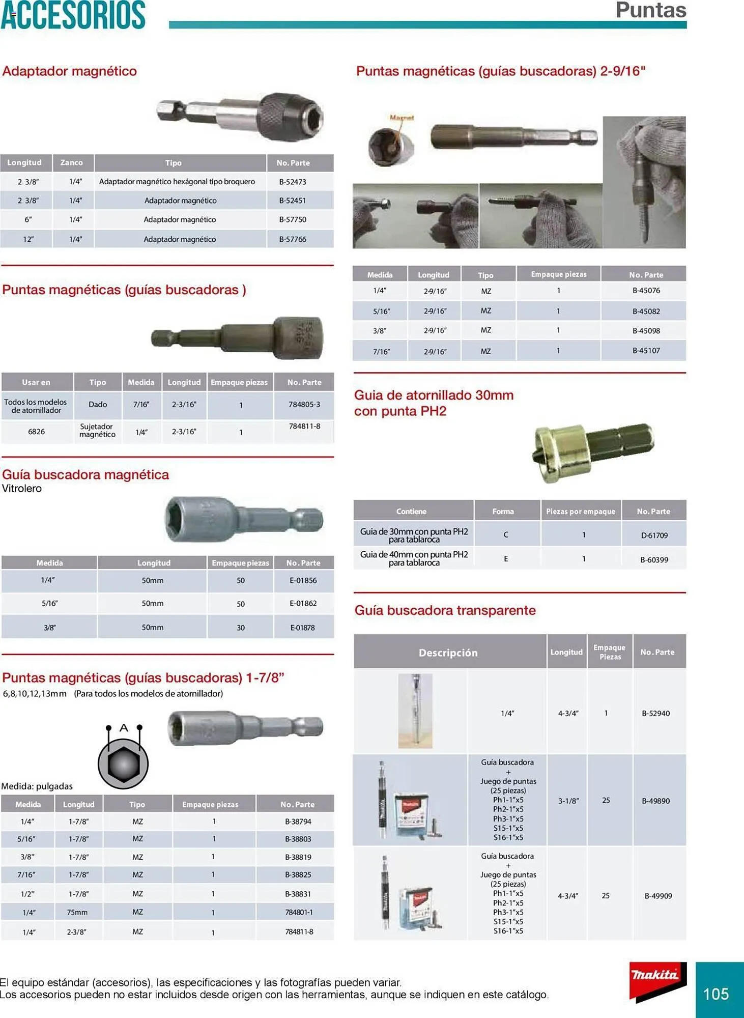 Catálogo de Catálogo Makita 8 de julio al 31 de diciembre 2025 - Pagina 105