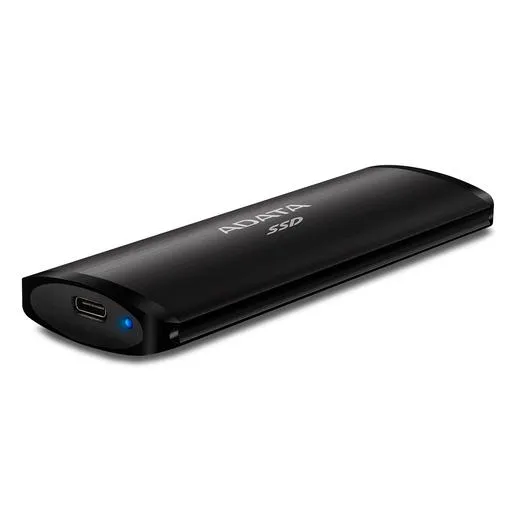 Unidad SSD Externa Adata ASE760 / 512gb / USB 3.2 Gen 2 Tipo-C / Negro / Portátil