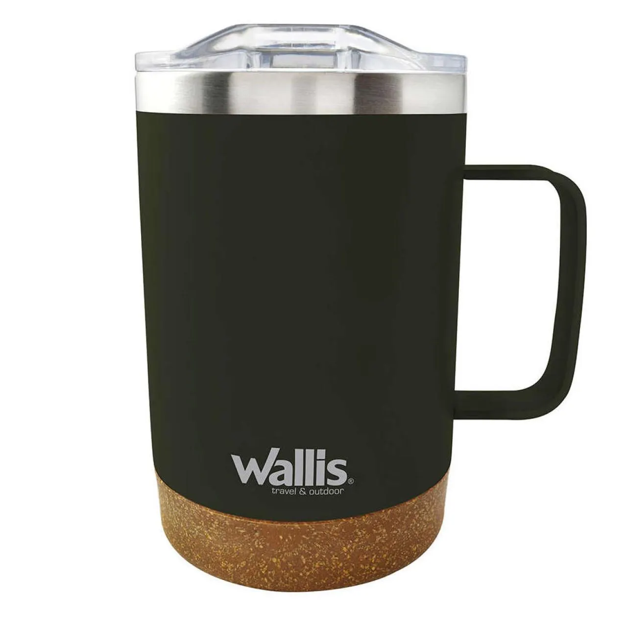 Taza térmica con protector deslizante, 350 ml, verde olivo