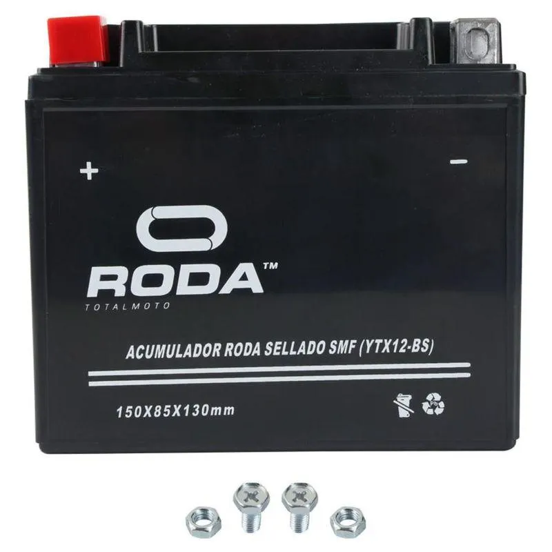 Acumulador Sellado Smf (Ytx12-Bs) Roda 12V 12A