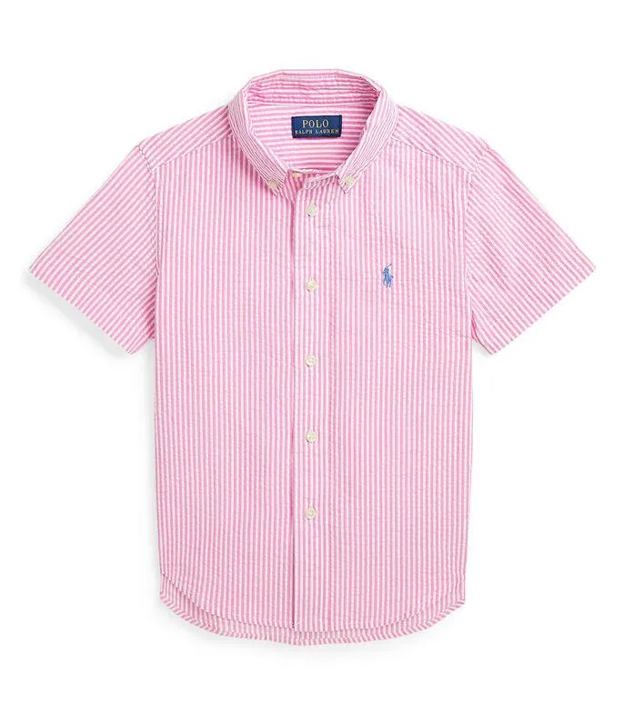 Camisa de manga corta con rayas Niño