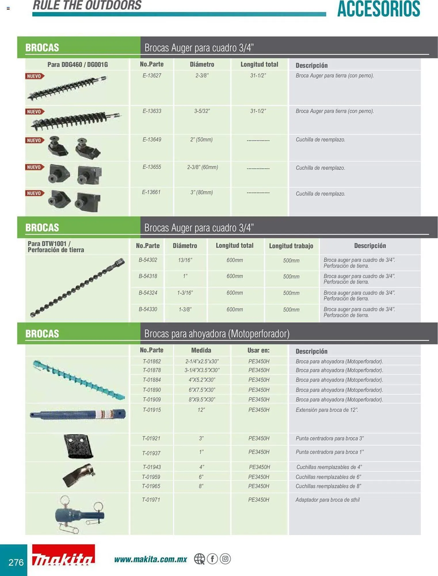 Catálogo de Catálogo Makita 8 de julio al 31 de diciembre 2025 - Pagina 276