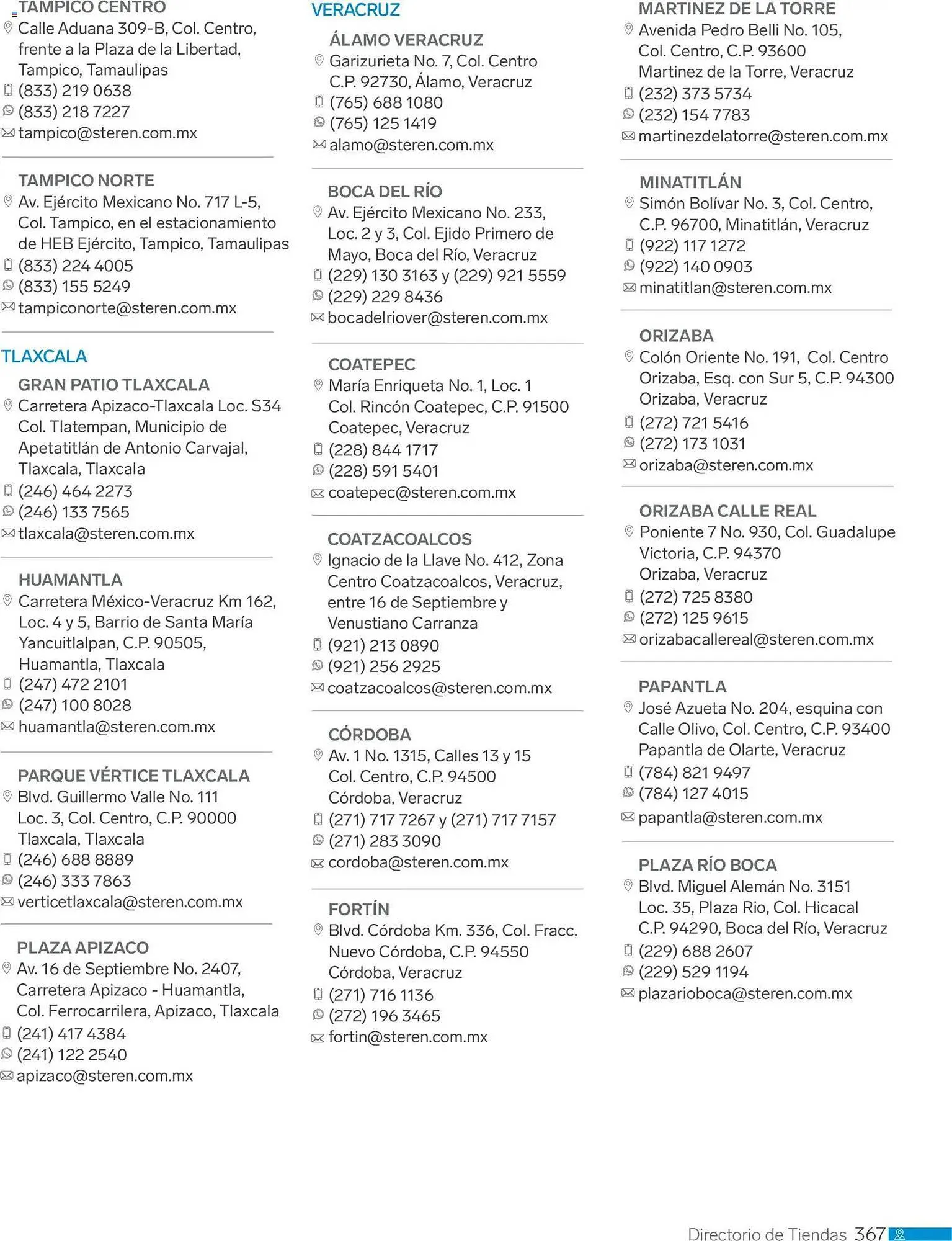 Catálogo de Catálogo Steren 1 de enero al 1 de enero 2027 - Pagina 379