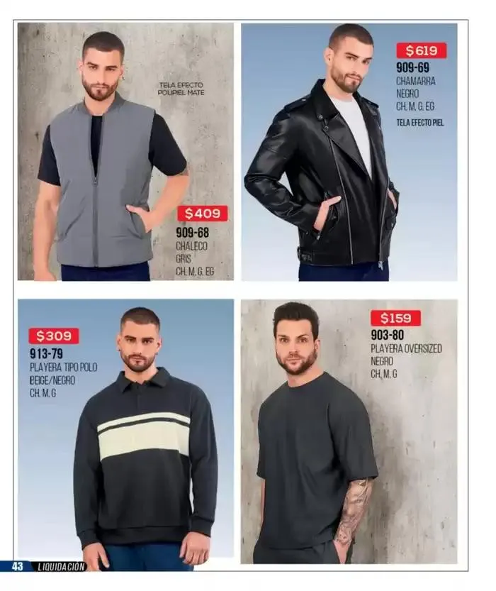 Catálogo de Catálogo Cklass Liquidación Ropa 2025 México 31 de marzo al 31 de agosto 2025 - Pagina 44