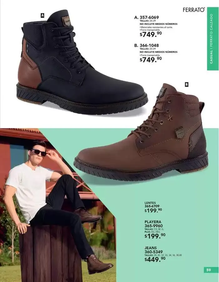 Catálogo de ANDREA | CALZADO CABALLERO 26 de enero al 24 de mayo 2025 - Pagina 59