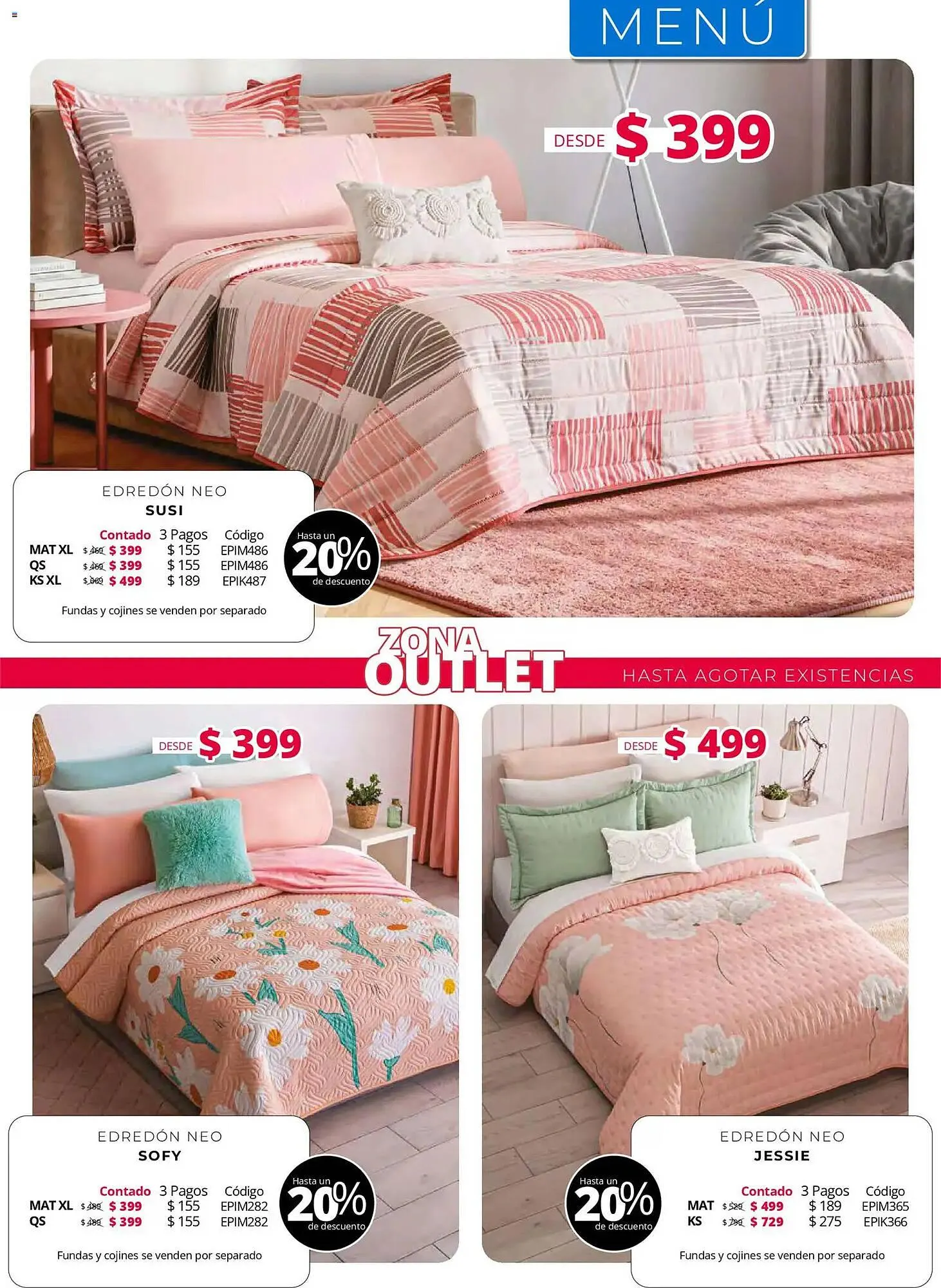 Catálogo de Catálogo Colchas Concord 1 de mayo al 1 de agosto 2026 - Pagina 218